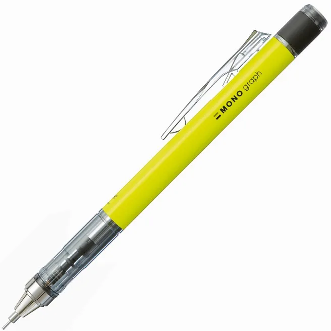 Tombow Mono Graph 0.5 Mm Shake Mekanik Versatil Kalem Neon Yellow Dpa-134c Blisterli