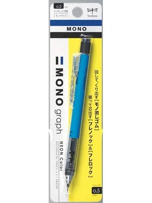 Tombow Mono Graph 0.5 Mm Shake Mekanik Versatil Kalem Neon Yellow Dpa-134c Blisterli