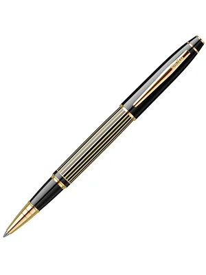 Scrikss 35l Roller Kalem Çizgi Desenli Siyah Altın