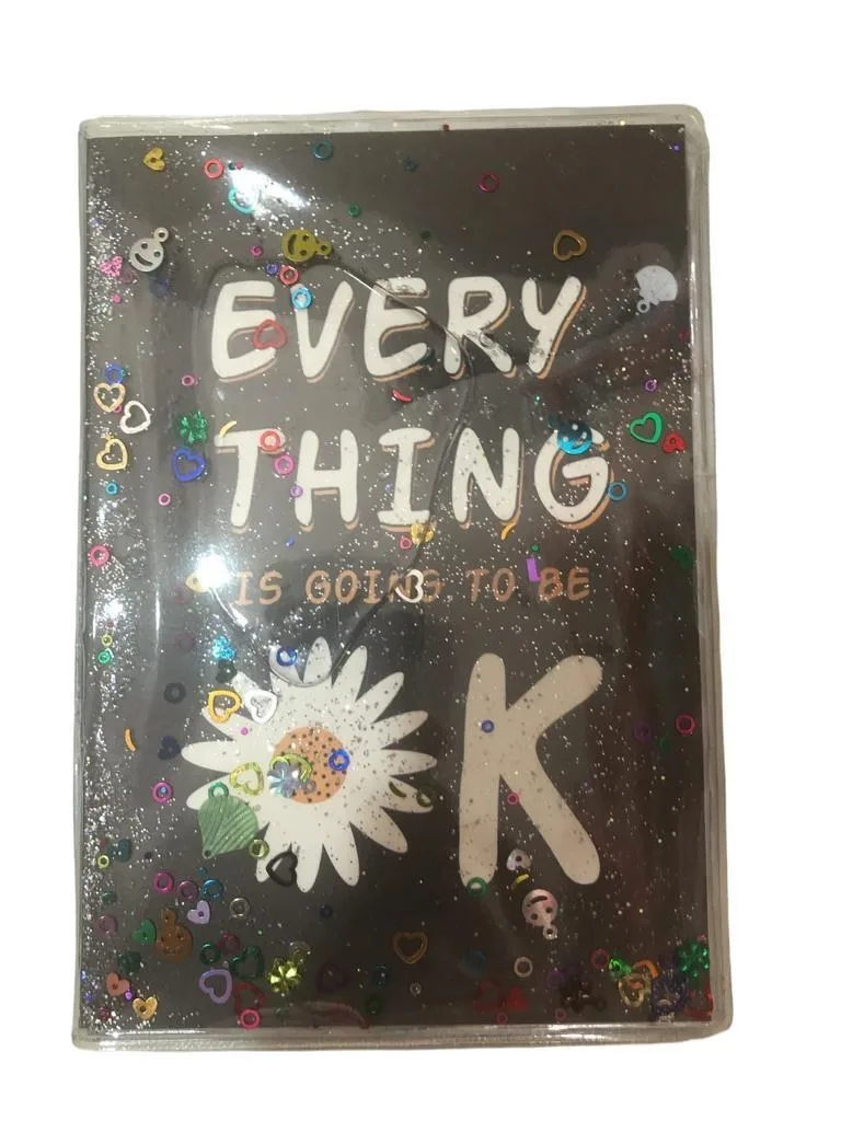 Mikro 18.5x12.5 Cm Siyah Kapak (simli\pullu) Sulu Not Defteri Nt-250
