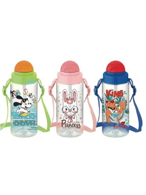 Gıpta 500 Cc Fun Tritan Desenli Pipetli Matara K751000