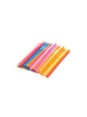 Universal Körüklü Tekli Ambalajlı Renkli Pipet 100"lü