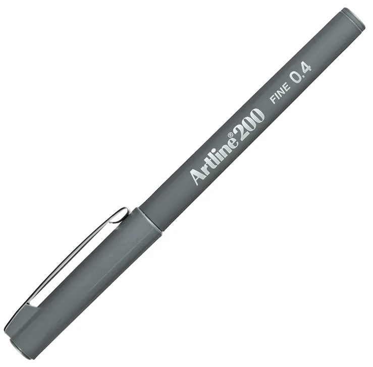 Artline 200n Fıne Keçe Uçlu Yazı Kalemi 0.4 Mm Grey Lv-a-ek-200n