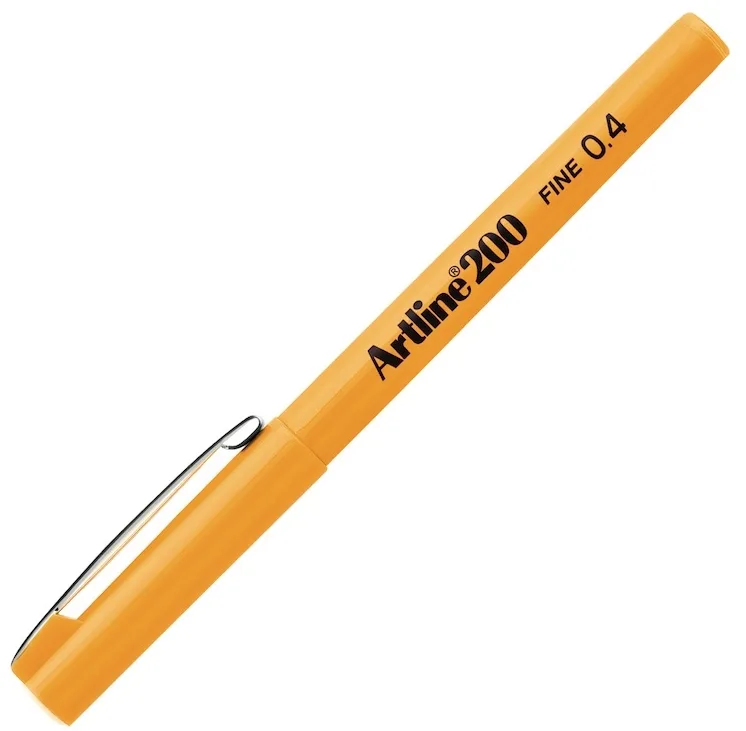 Artline 200n Fıne Keçe Uçlu Yazı Kalemi 0.4 Mm Yellow Lv-a-ek-200n