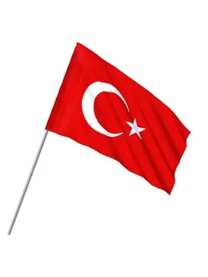 Kale 20x30 Cm Çubuklu Alpaka Türk Bayrağı