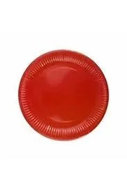 Nedi 22 Cm Karton Tabak 8 Li Düz Kırmızı 70375\12407