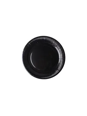 Nedi 22 Cm Karton Tabak 8 Li Düz Siyah 70376\12408