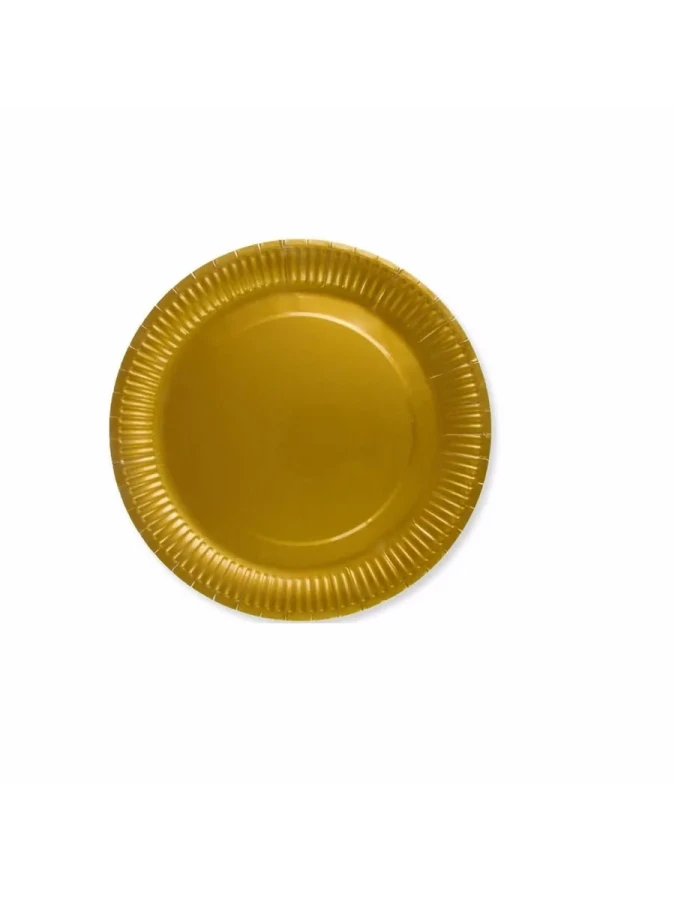 Nedi 22 Cm Karton Tabak 8 Li Düz Altın 70377