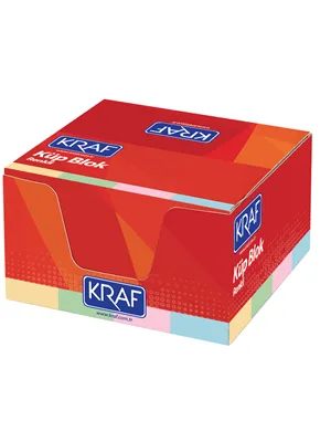 Kraf 8x8 Cm Küp Blok Renkli 117g