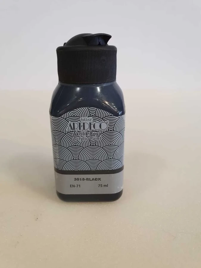 Artdeco 75 Ml Akrilik Boya Siyah 3618