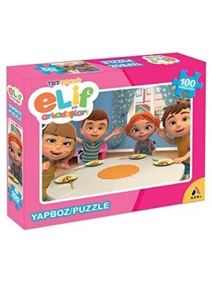 Adel Trt Çocuk Elif ve Arkadaşları 100 Parça Puzzle 2013000510000