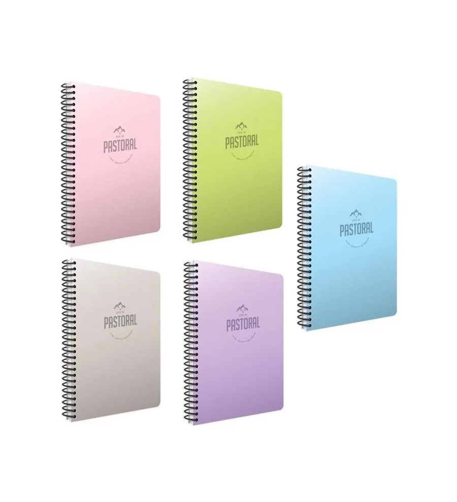 Gıpta Pastoral A4 Pp Kapak Spiralli Defter Kareli 40 Yp 6081