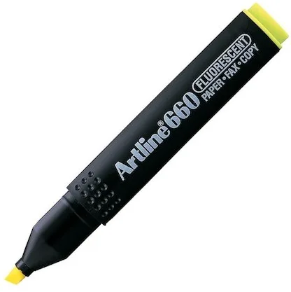 Artline Kesik Uç Fosforlu Kalem Neon Sarı Ek-660n