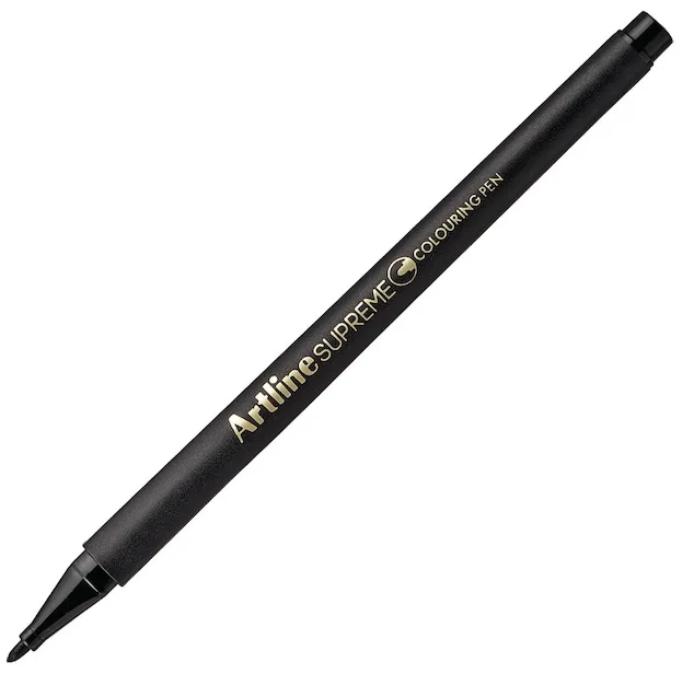 Artline Supreme 0.6 Mm Keçe Uçlu Kalem Black Epfs-210