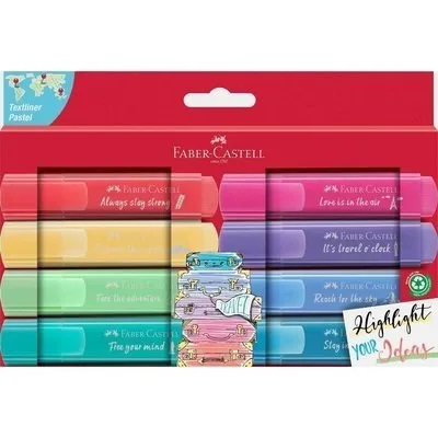 Faber Castell Fosforlu Kalem Pastel Renkler 8"li 5030254626000