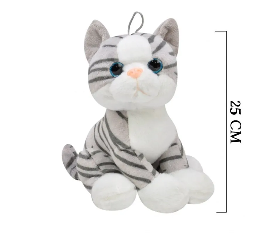 Selay 25 Cm Peluş Sabit Kedi Karma 1164