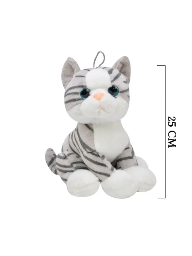 Selay 25 Cm Peluş Sabit Kedi Karma 1164