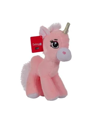 Selay 30 Cm Peluş Ayakta At Pembe 1857