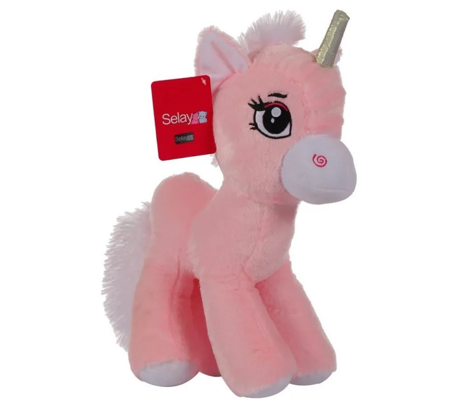 Selay 30 Cm Peluş Ayakta At Pembe 1857