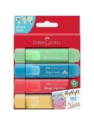 Faber Castell 46 Pastel Fosforlu Kalem 4 Renk 2021 5030254625000
