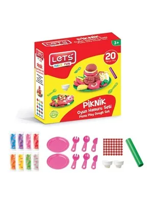 Lets 20 Parça Oyun Hamuru Piknik Seti L8595