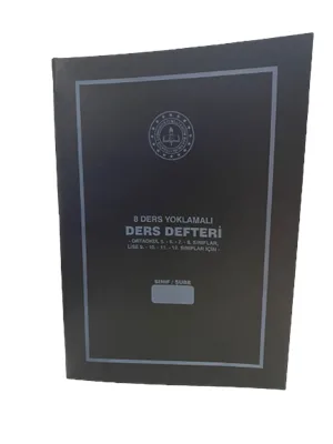 Gülpaş 8 Ders Yoklamalı Ders Defteri Ortaokul ve Lise İçin Dikişsiz Pp Kapak 384