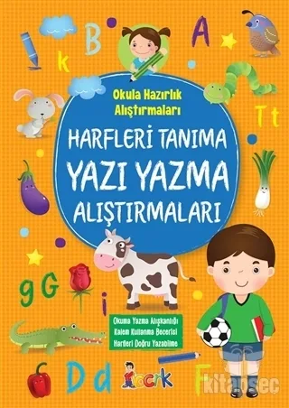 Harfleri Tanıma Yazı Yazma Alıştırmaları-okula Hazırlık Alıştırmaları - Bıcırık Yayınları