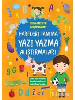 Harfleri Tanıma Yazı Yazma Alıştırmaları-okula Hazırlık Alıştırmaları - Bıcırık Yayınları