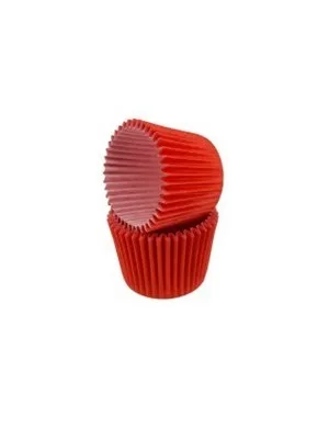 Nedi 65x60 Mm Kağıt Cup Kek Kalıbı Fırfırlı 25"li Kapsül Metalik Kırmızı 6100-r