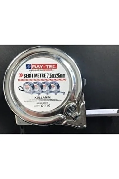Bay-tec Mk4148 7.5 Metre 25 Mm Krom Şerit Metre