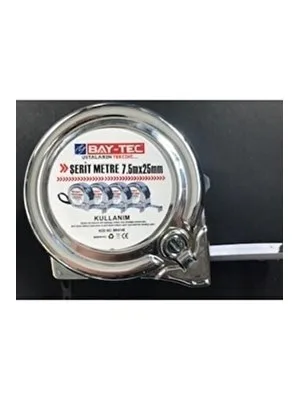 Bay-tec Mk4148 7.5 Metre 25 Mm Krom Şerit Metre