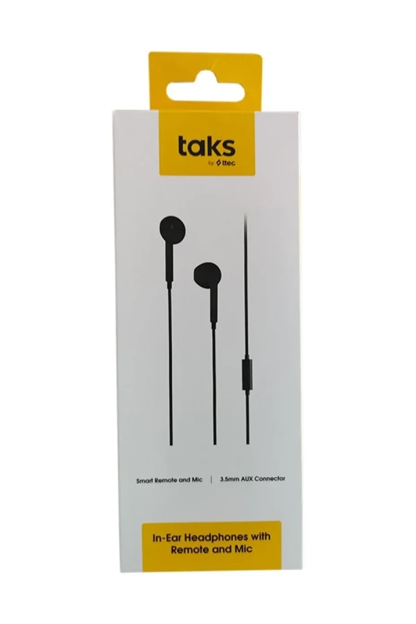 Taks 5kmm124s E20 Mikrofonlu Kulak İçi Kulaklık Siyah