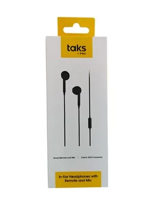 Taks 5kmm124s E20 Mikrofonlu Kulak İçi Kulaklık Siyah