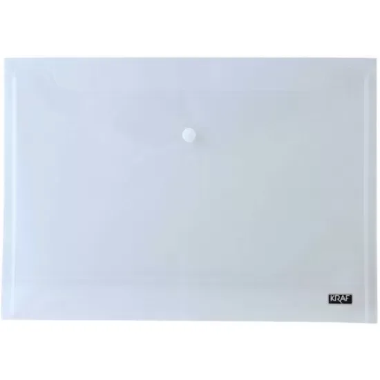 Kraf A5 Çıtçıtlı Şeffaf Dosya 1239