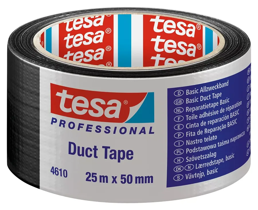Tesa 50 Mmx25mt Basic Duck Tamir Bantı Siyah 04610-0000