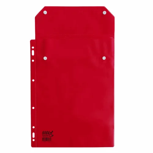 Universal 24x32 Cm Sgk Yabancı Uyruk Reçete Dosyası Şeffaf Cepli Kırmızı