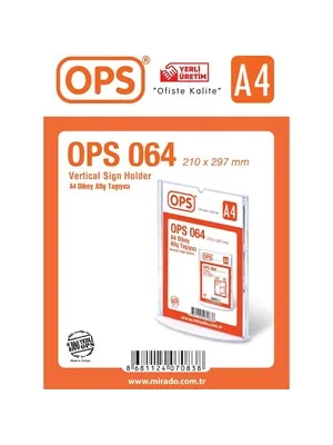 Ops A4 T Tipi Dikey Afiş Taşıyıcı 064