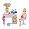 Barbie Wellness Yüz Bakımı Yapıyor Oyun Seti Gjr84