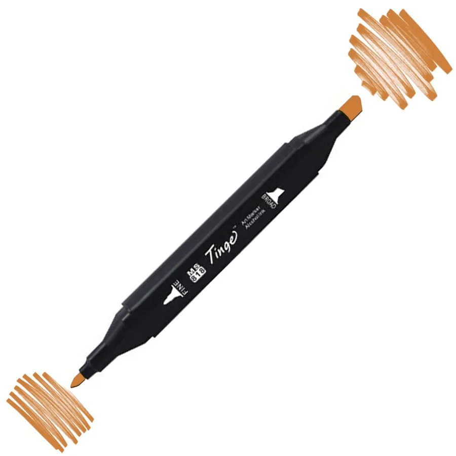 Del Rey Twin Çift Uçlu Marker Kalem Br103 Potato Brown