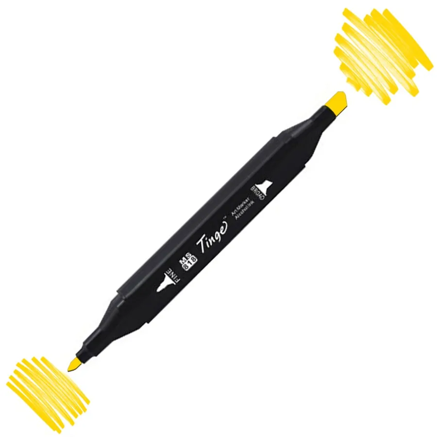 Del Rey Twin Çift Uçlu Marker Kalem Y34 Yelow