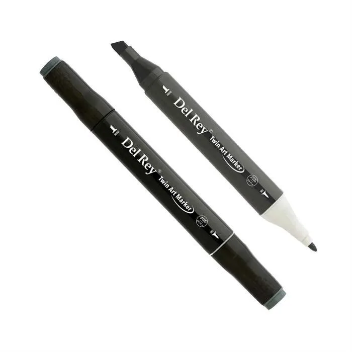 Del Rey Twin Çift Uçlu Marker Kalem Cg0.5 Cool Grey