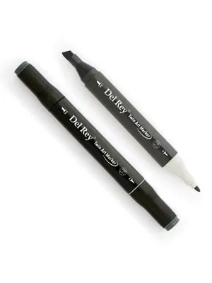 Del Rey Twin Çift Uçlu Marker Kalem Cg9 Cool Grey