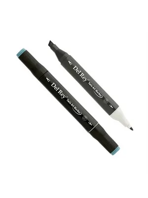 Del Rey Twin Çift Uçlu Marker Kalem Bg1 Blue Grey