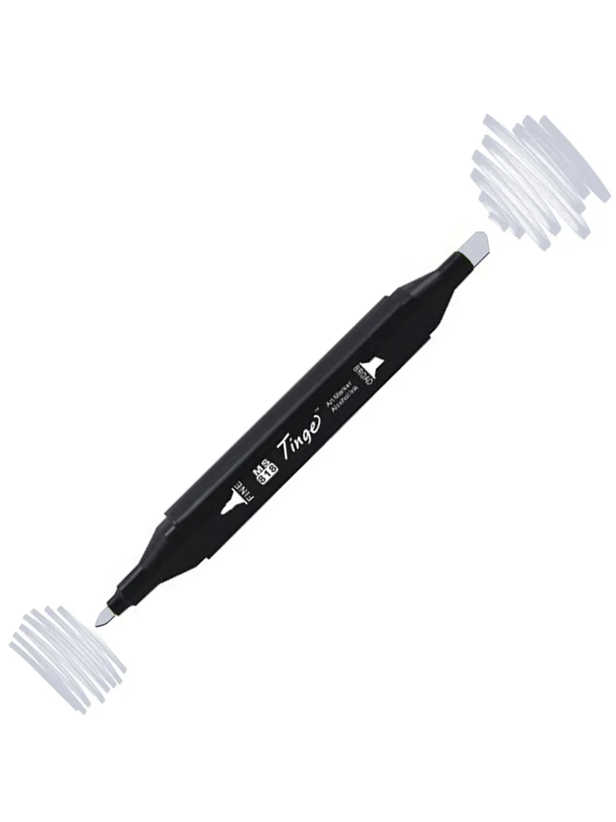 Del Rey Twin Çift Uçlu Marker Kalem Cg2 Cool Grey