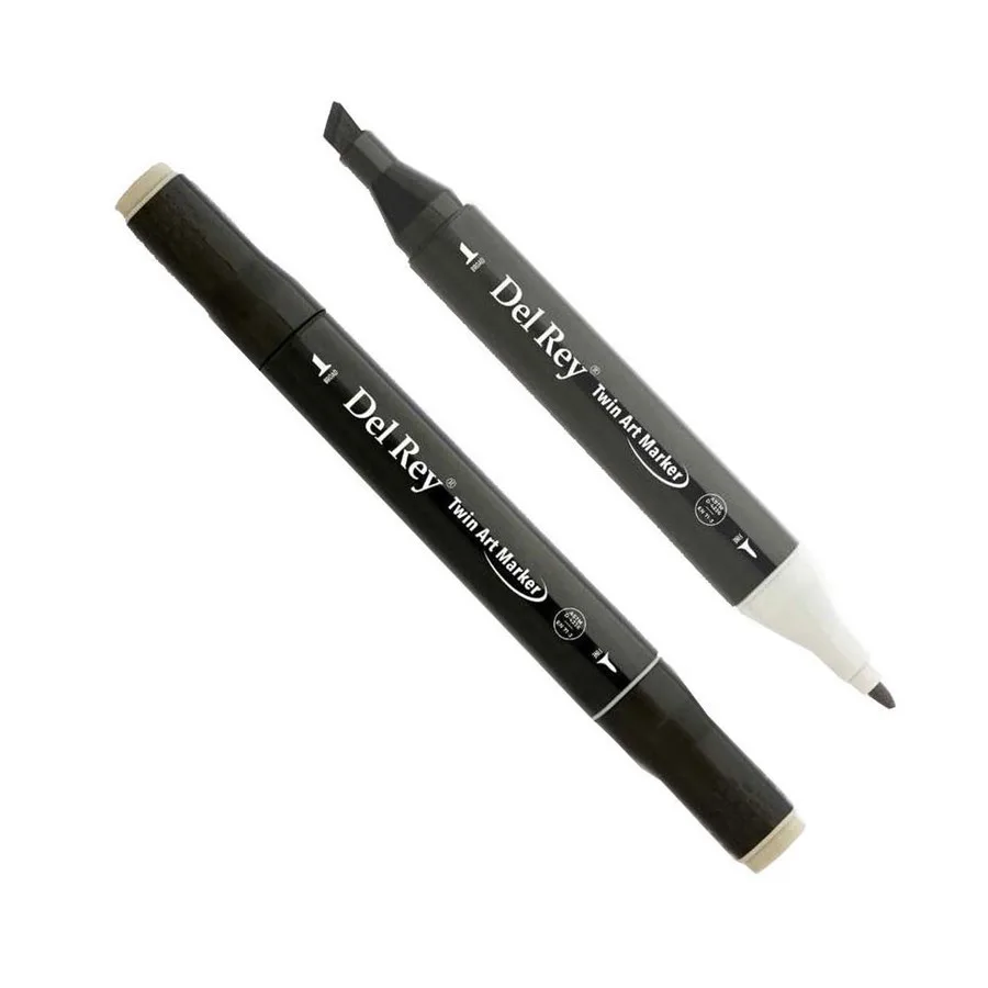 Del Rey Twin Çift Uçlu Marker Kalem Wg2 Warm Grey