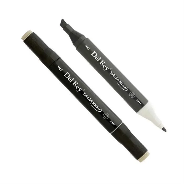 Del Rey Twin Çift Uçlu Marker Kalem Wg4 Warm Grey