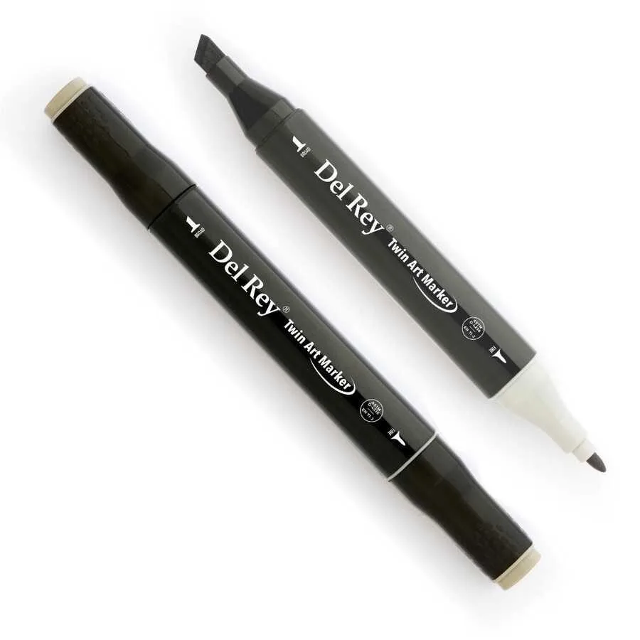 Del Rey Twin Çift Uçlu Marker Kalem Wg3 Warm Grey