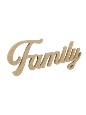 Aka Ahşap Dekoratif Famıly Yazısı Famıly1