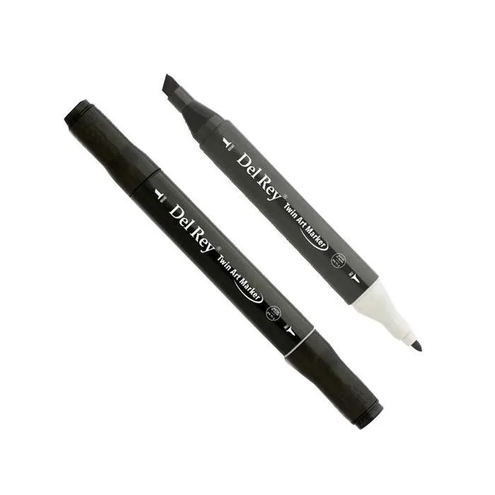 Del Rey Twin Çift Uçlu Marker Kalem S120 Black
