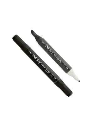 Del Rey Twin Çift Uçlu Marker Kalem S120 Black